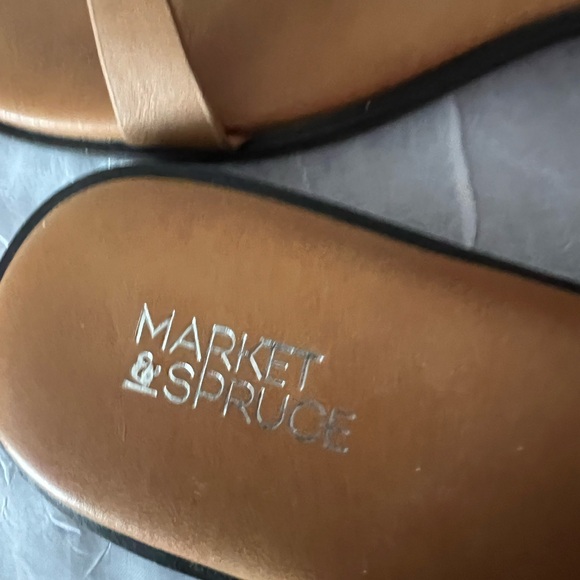 Market & Spruce Women's Brown Strappy Sandals size 8 - Picture 6 of 7